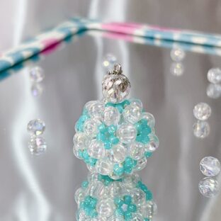 水晶入りビーズボール　No.21025